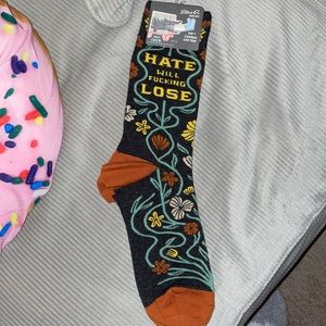 Blue Q Socks 🧦 Hate will fucking lose 🌸